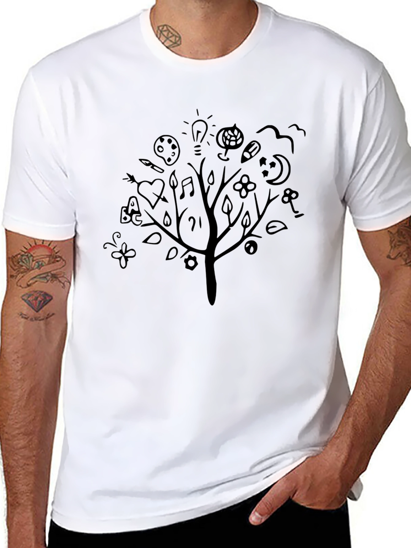 Tree of Knowledge Black Graphic Tee