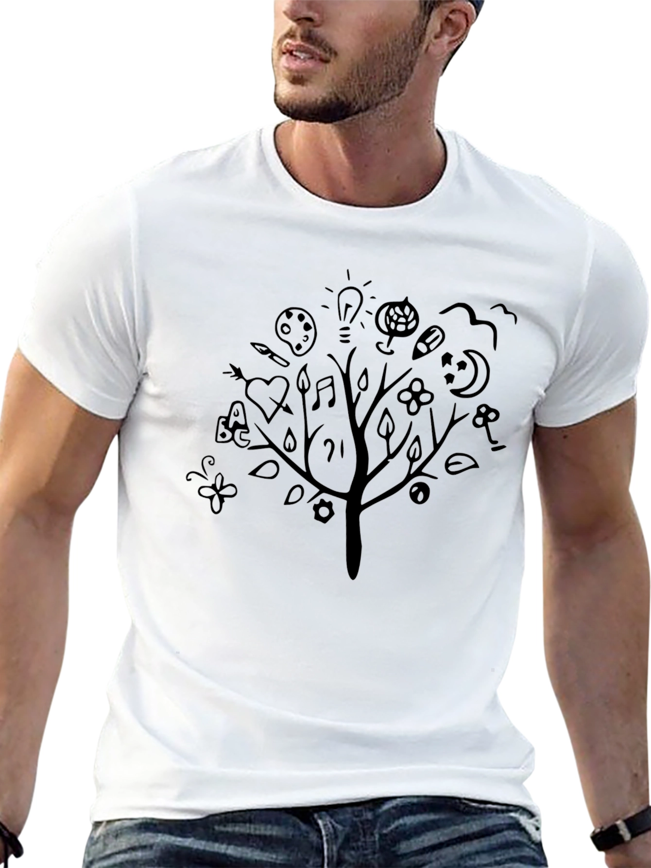 Tree of Knowledge Black Graphic Tee
