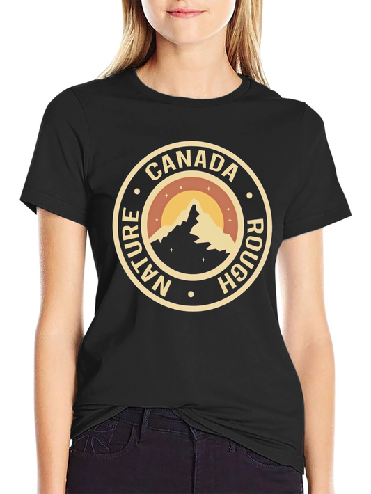 Canada Nature Rough T-Shirt - Black