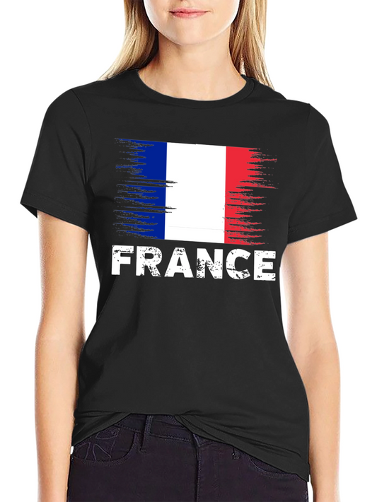 France Flag Graphic T-Shirt - Patriotic Tee