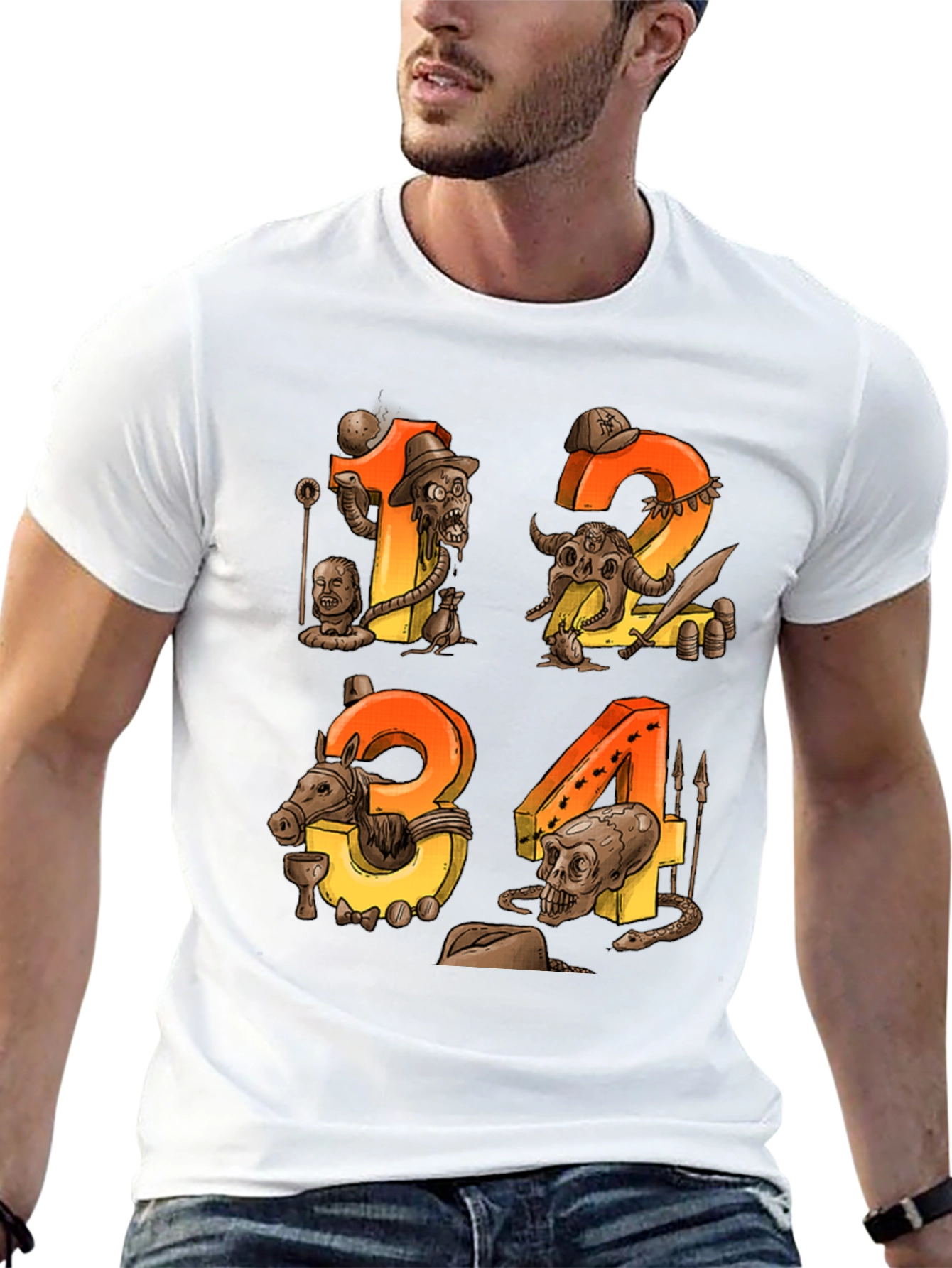 Steampunk Numbers Graphic Tee