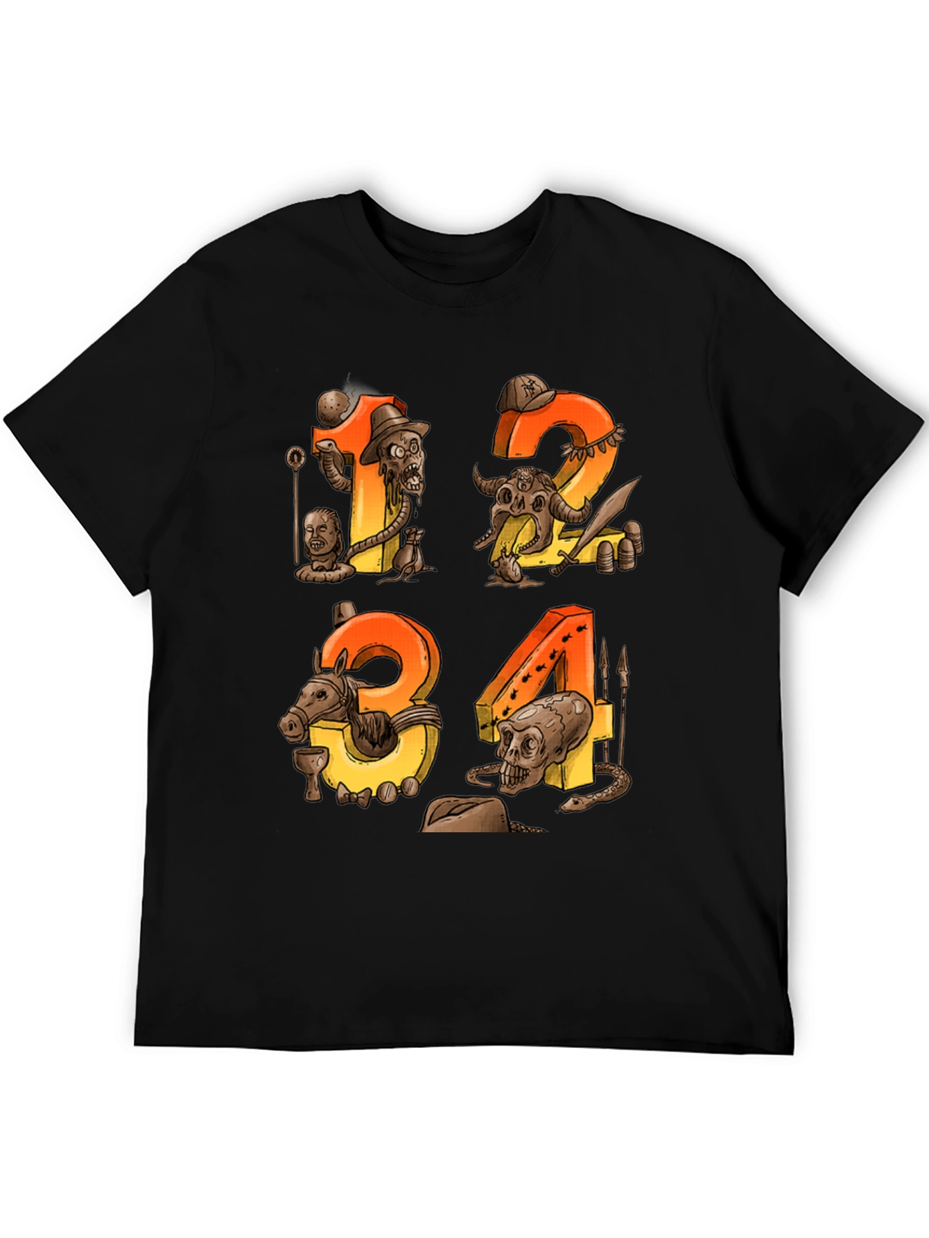 Steampunk Numbers Graphic Tee