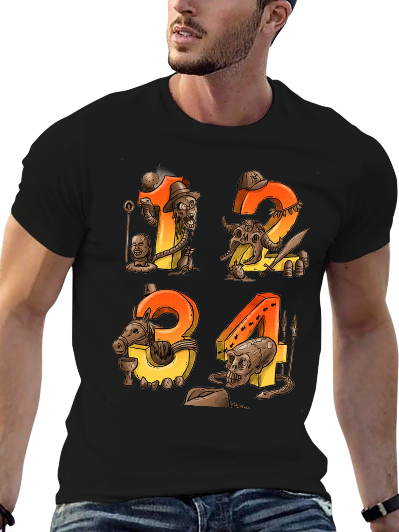 Steampunk Numbers Graphic Tee
