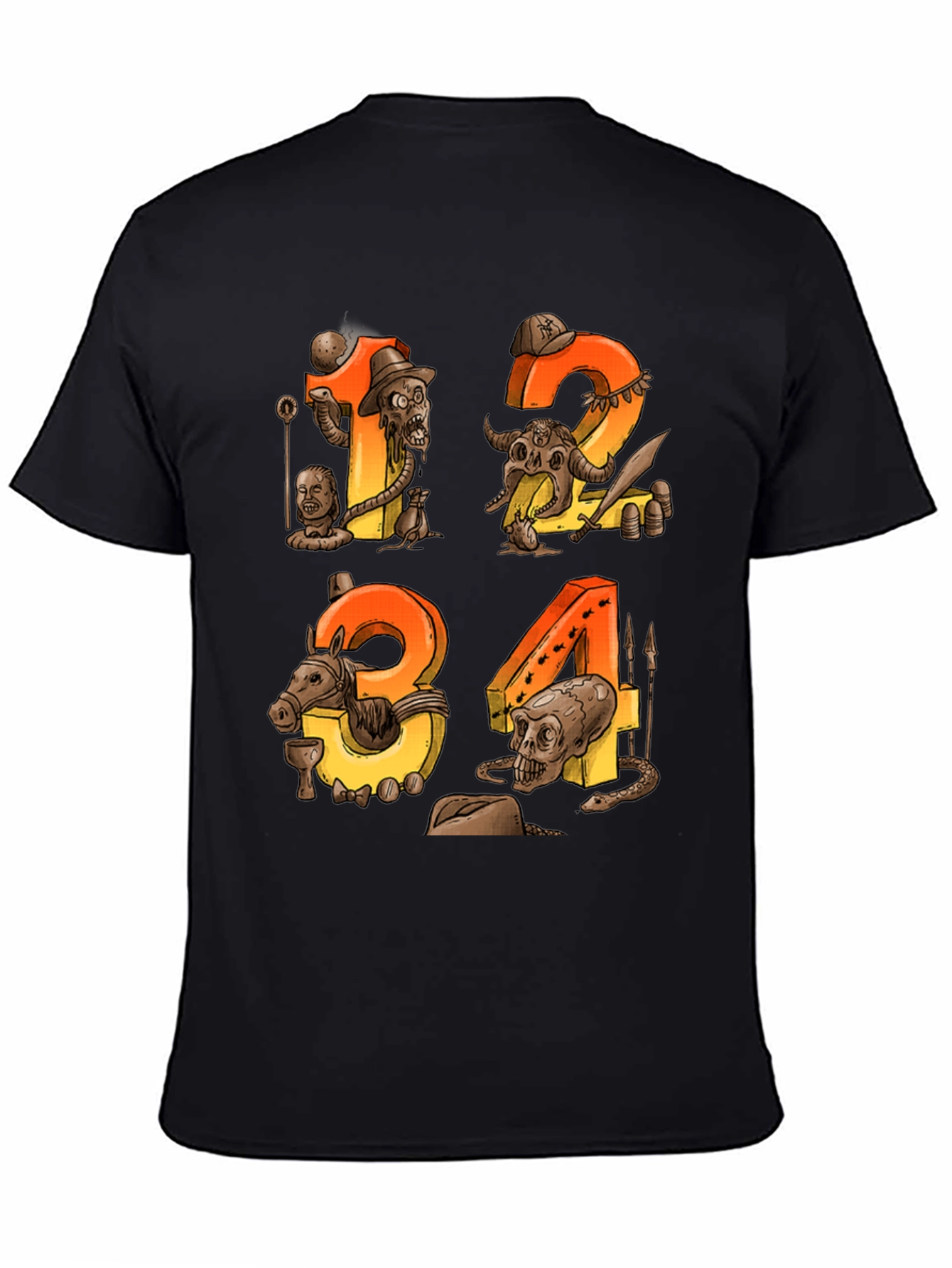 Steampunk Numbers Graphic Tee
