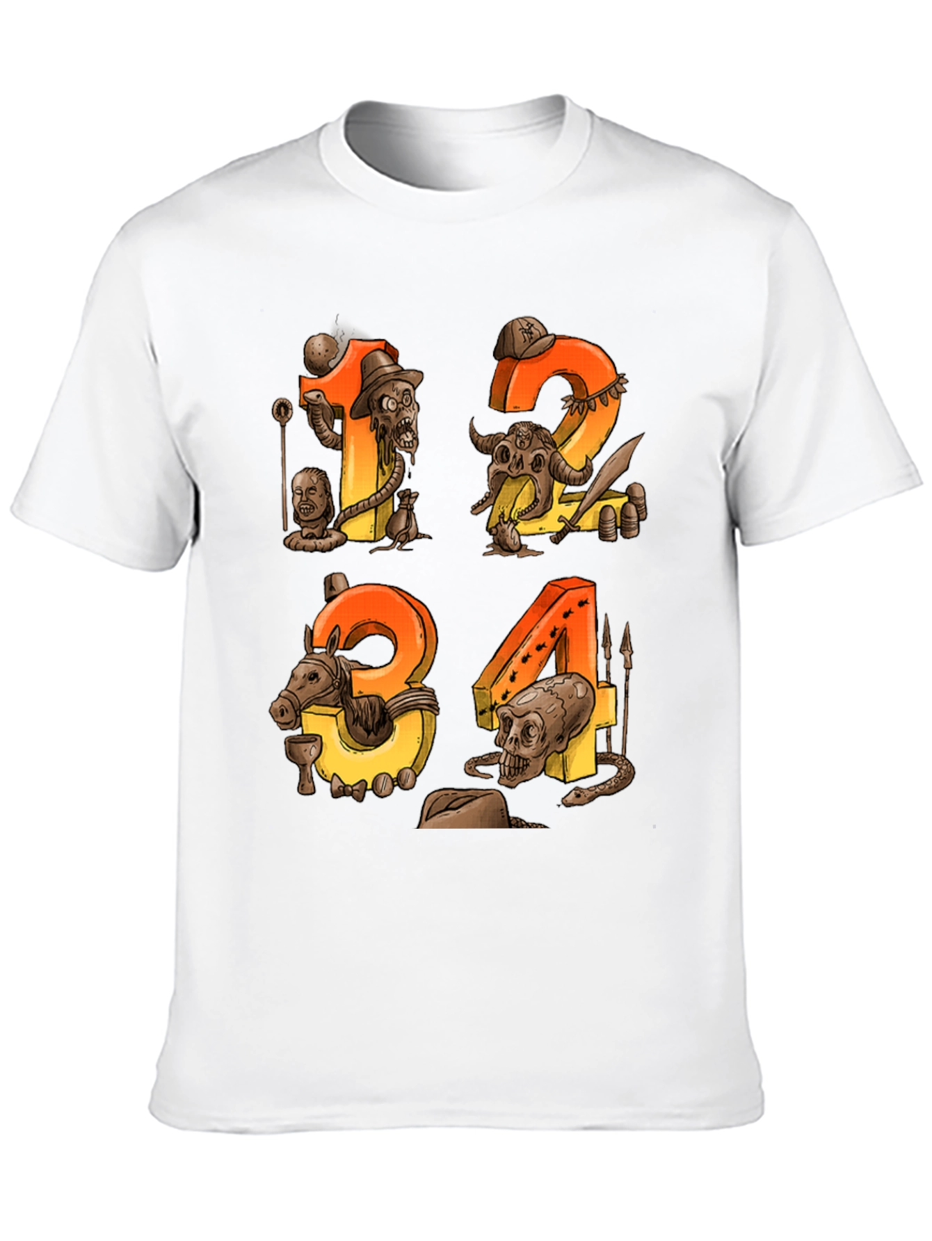 Steampunk Numbers Graphic Tee