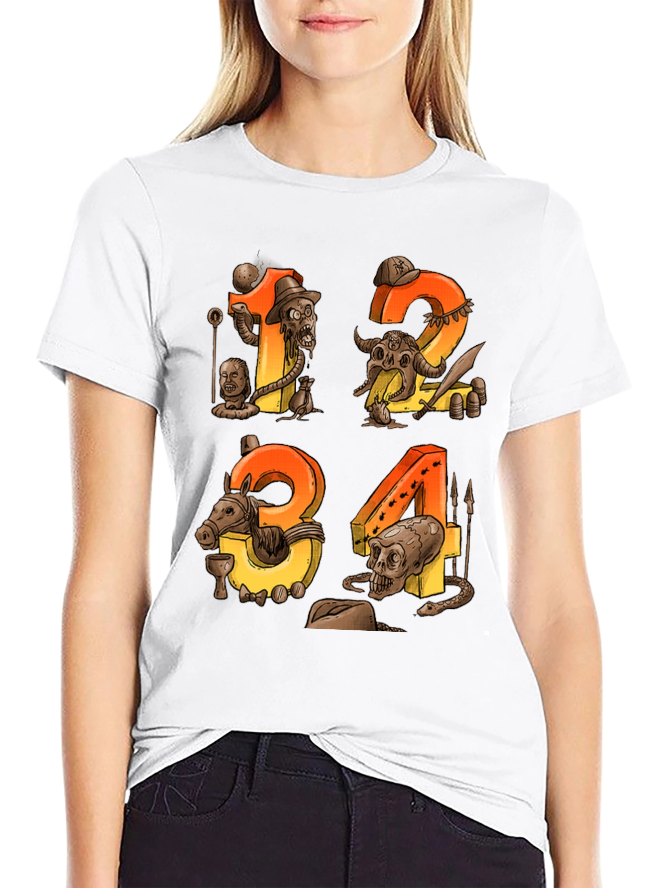 Steampunk Numbers Graphic Tee