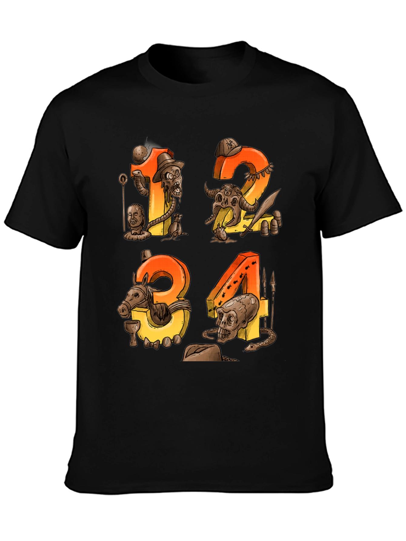 Steampunk Numbers Graphic Tee