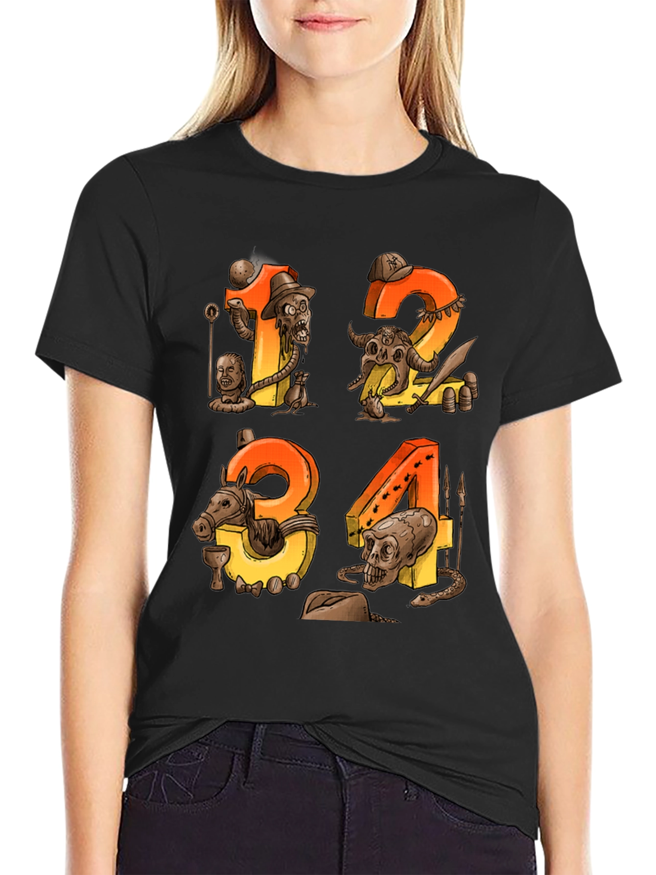 Steampunk Numbers Graphic Tee