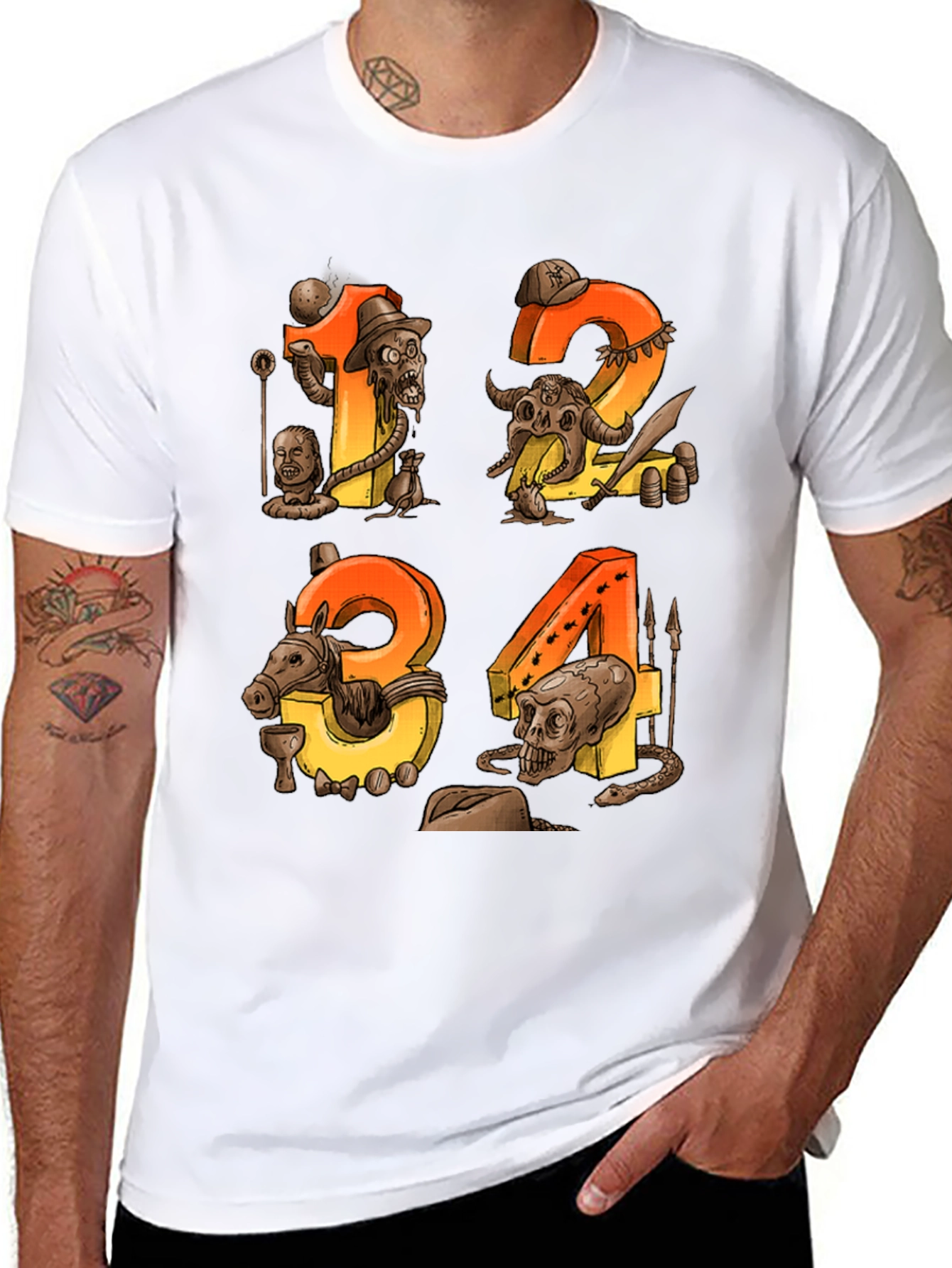 Steampunk Numbers Graphic Tee