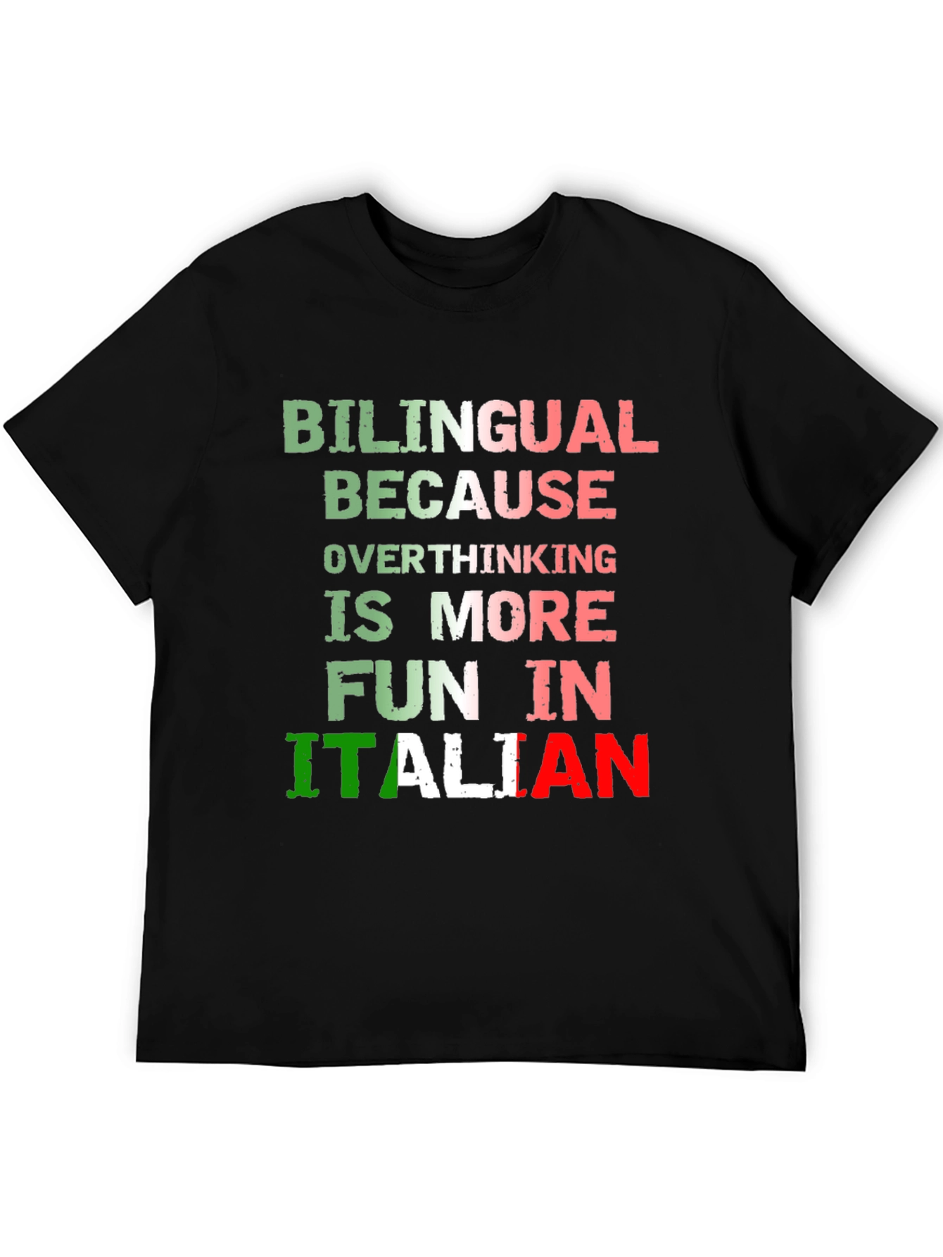 Bilingual Italian Overthinking Fun T-Shirt