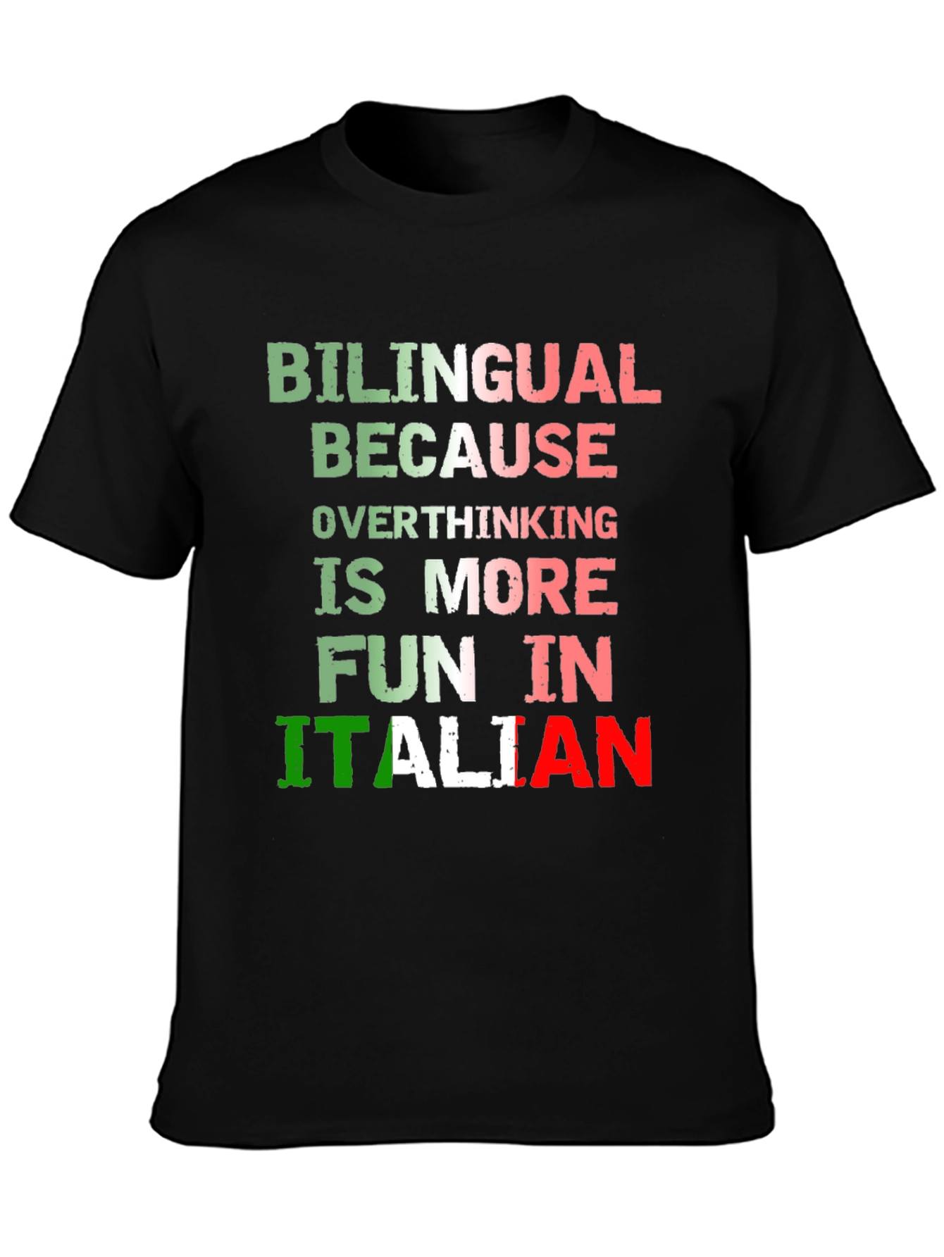 Bilingual Italian Overthinking Fun T-Shirt