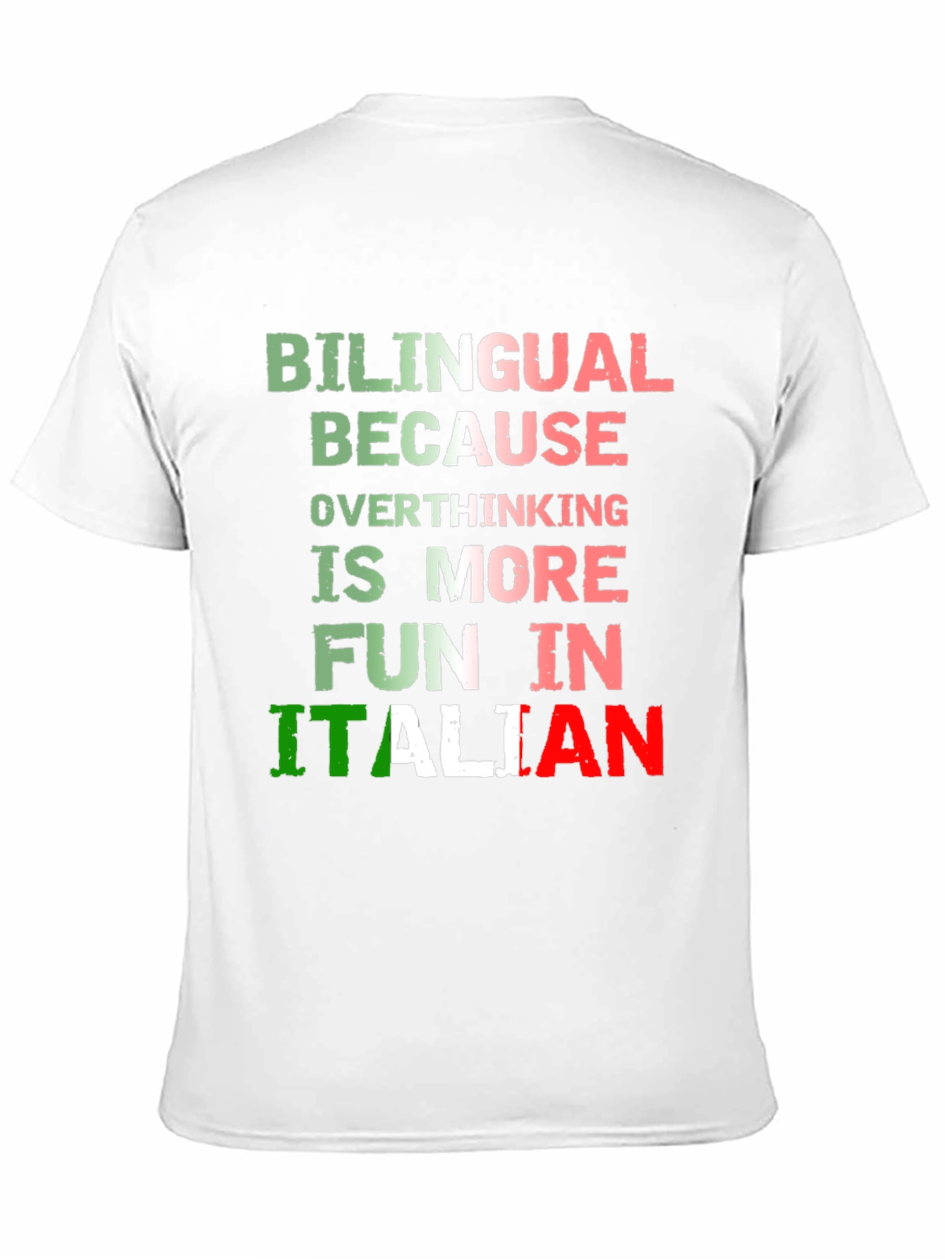 Bilingual Italian Overthinking Fun T-Shirt