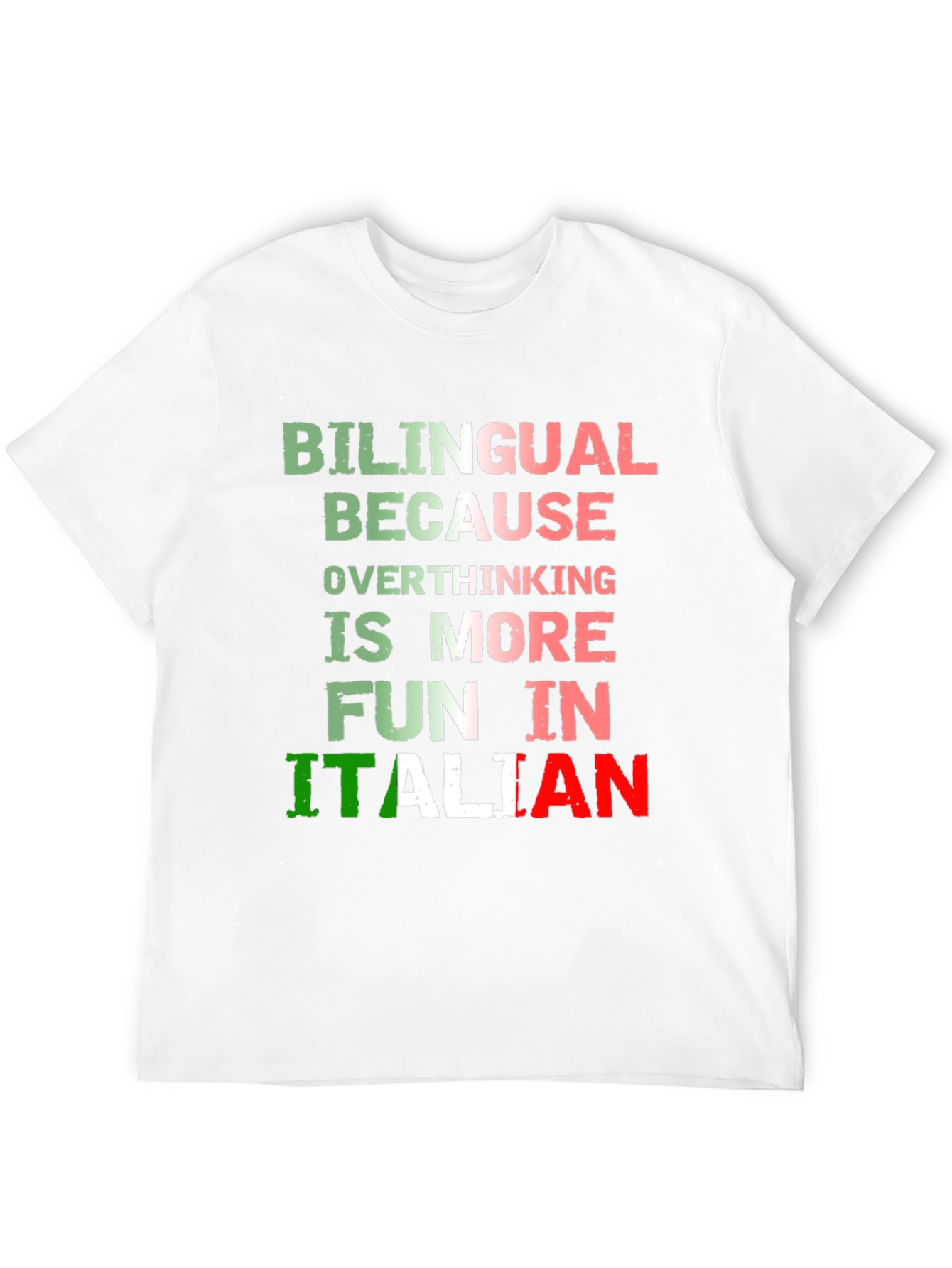 Bilingual Italian Overthinking Fun T-Shirt
