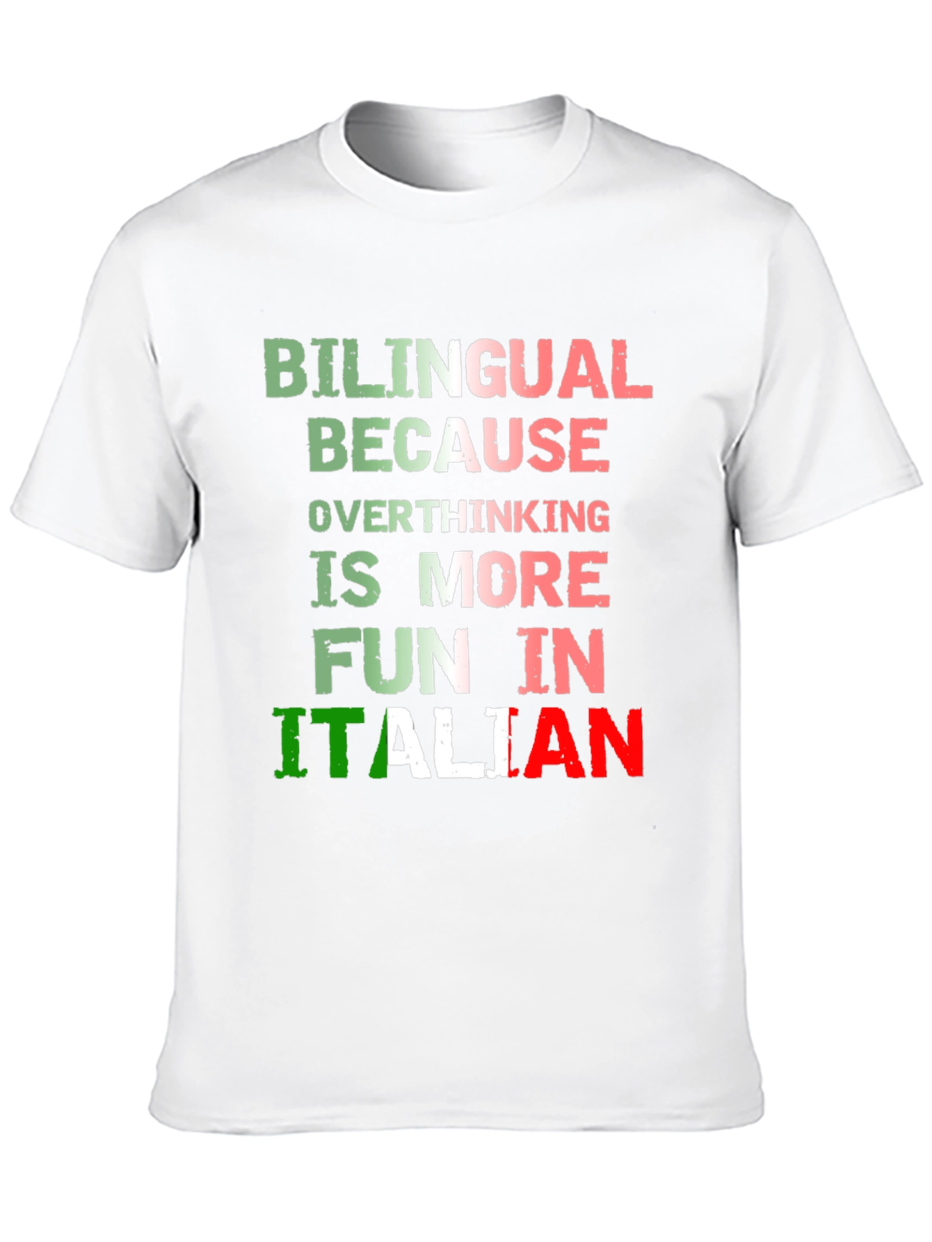 Bilingual Italian Overthinking Fun T-Shirt