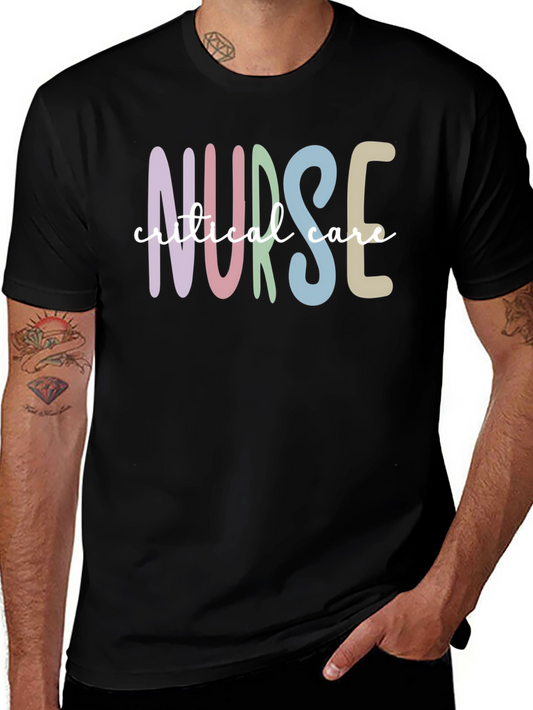 Critical Care Nurse T-Shirt Black Unisex Tee