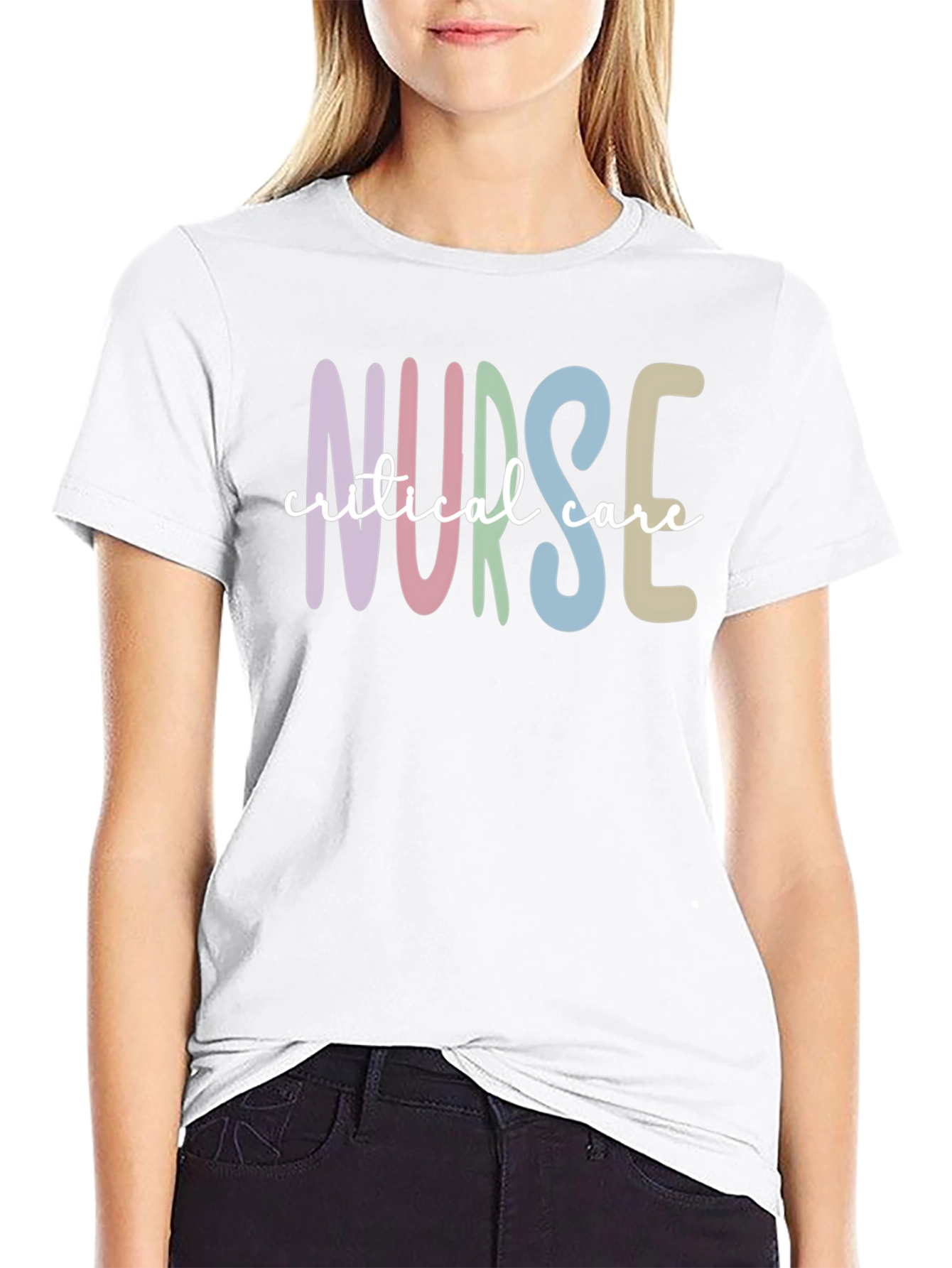 Critical Care Nurse T-Shirt Black Unisex Tee