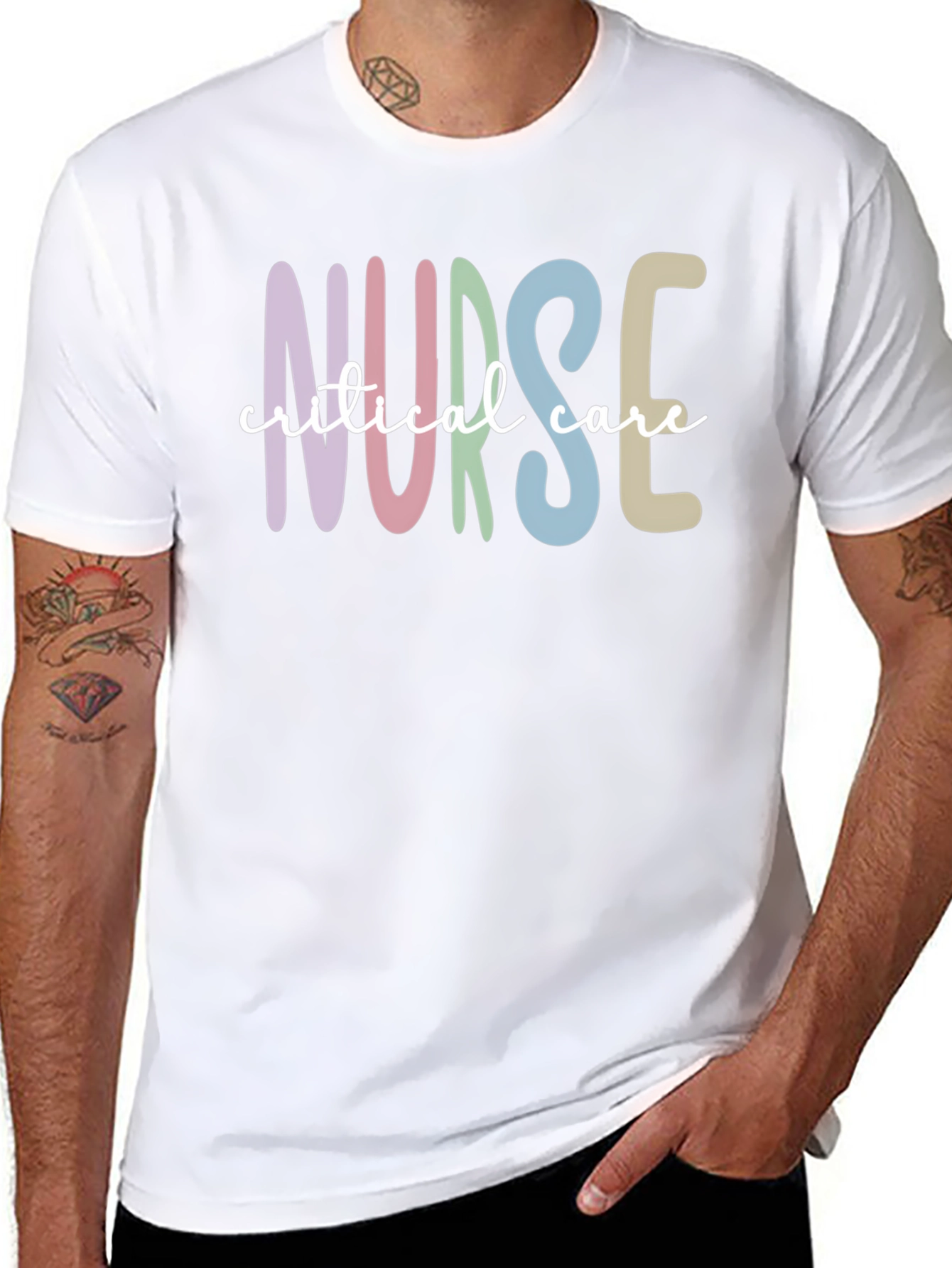 Critical Care Nurse T-Shirt Black Unisex Tee