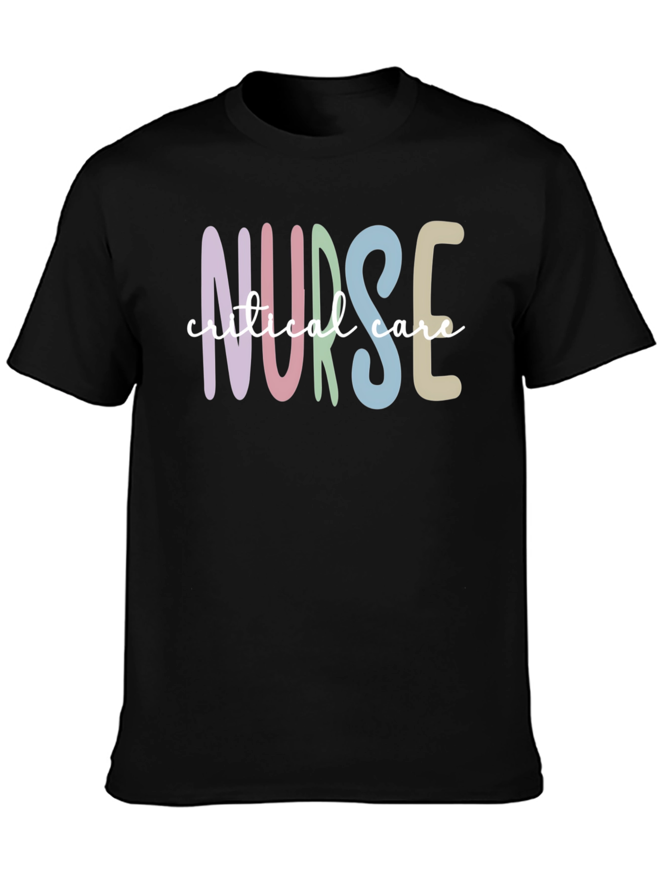 Critical Care Nurse T-Shirt Black Unisex Tee