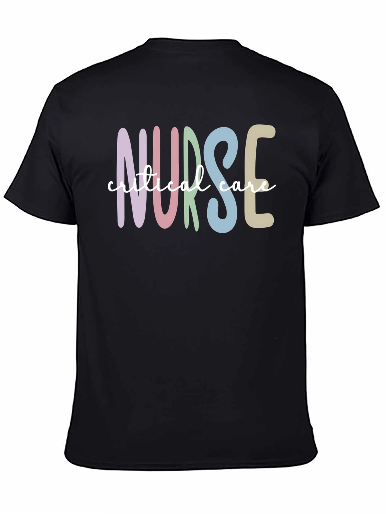 Critical Care Nurse T-Shirt Black Unisex Tee