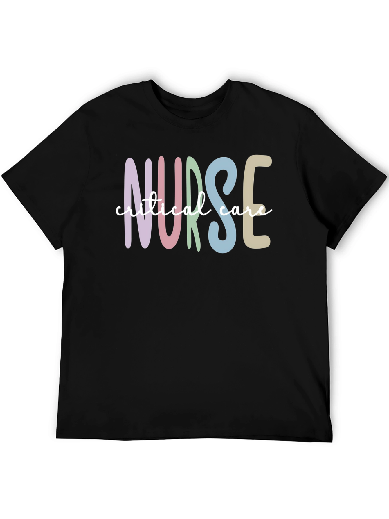 Critical Care Nurse T-Shirt Black Unisex Tee