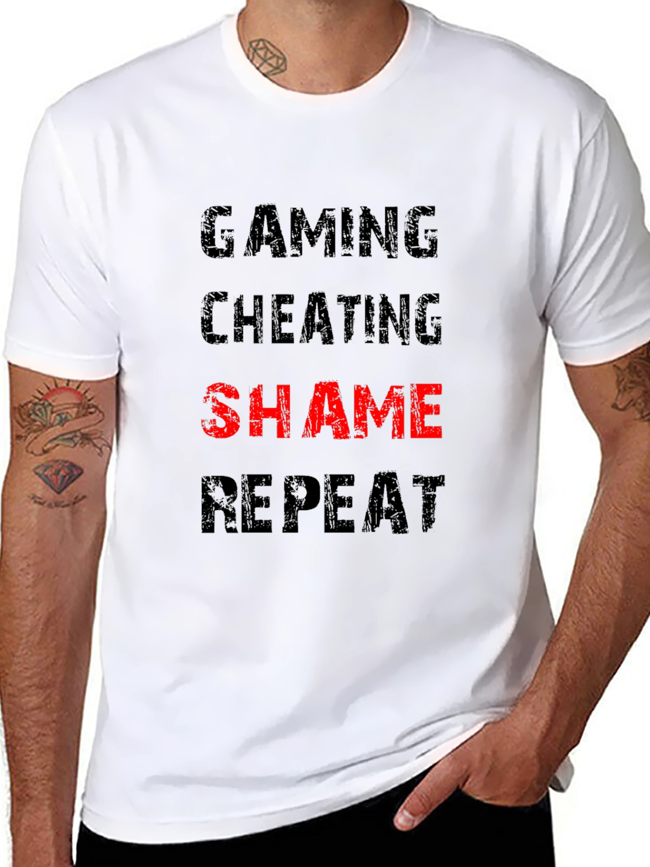 Gaming Cheating Shame Repeat T-Shirt