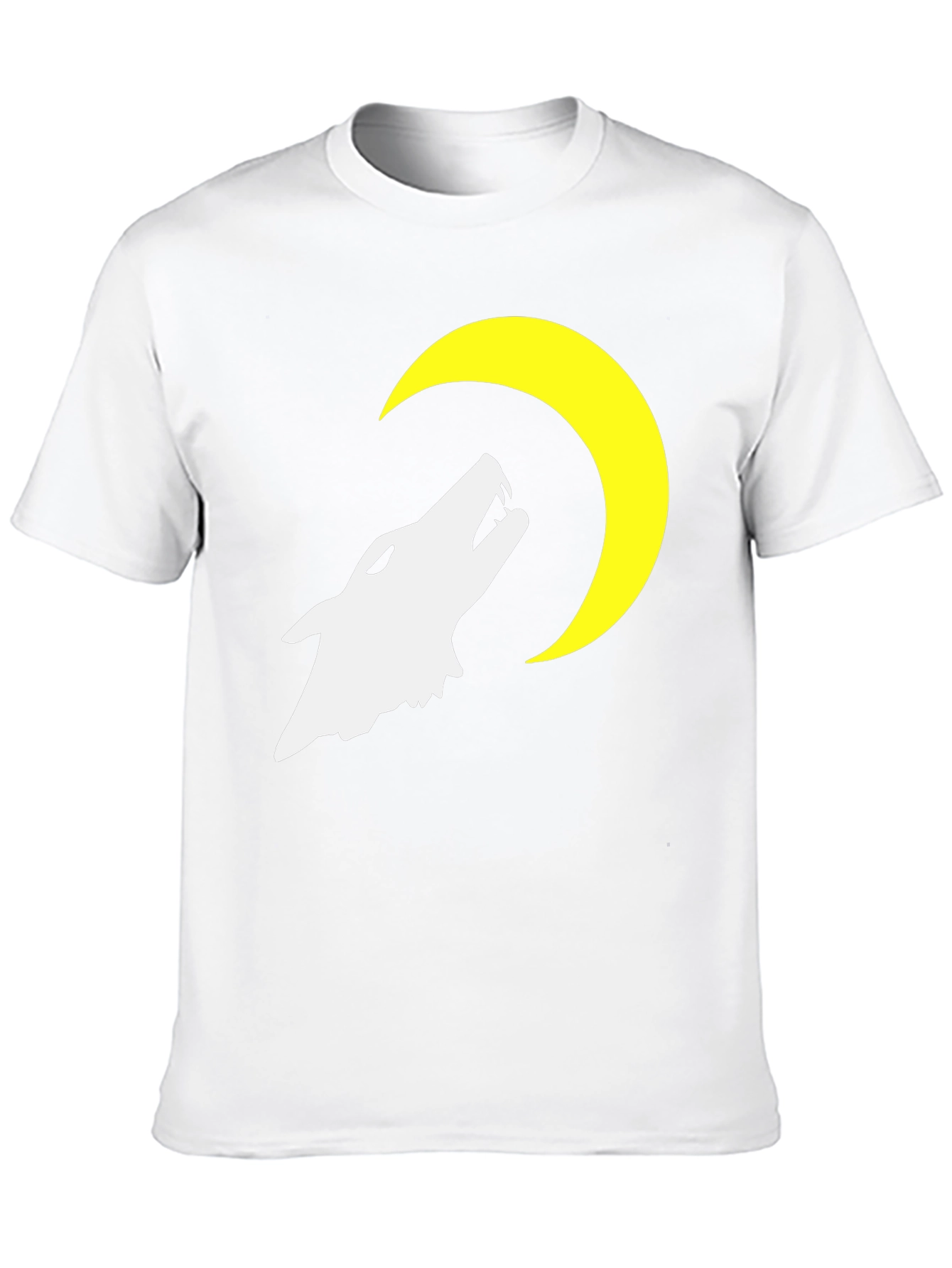 Wolf Moon Graphic Tee - Black Cotton Comfort