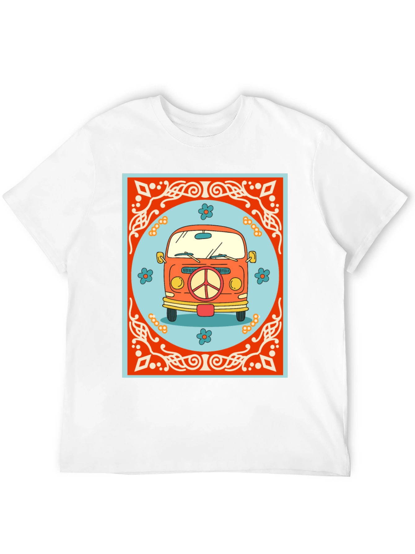 Retro Hippie Van Graphic T-Shirt