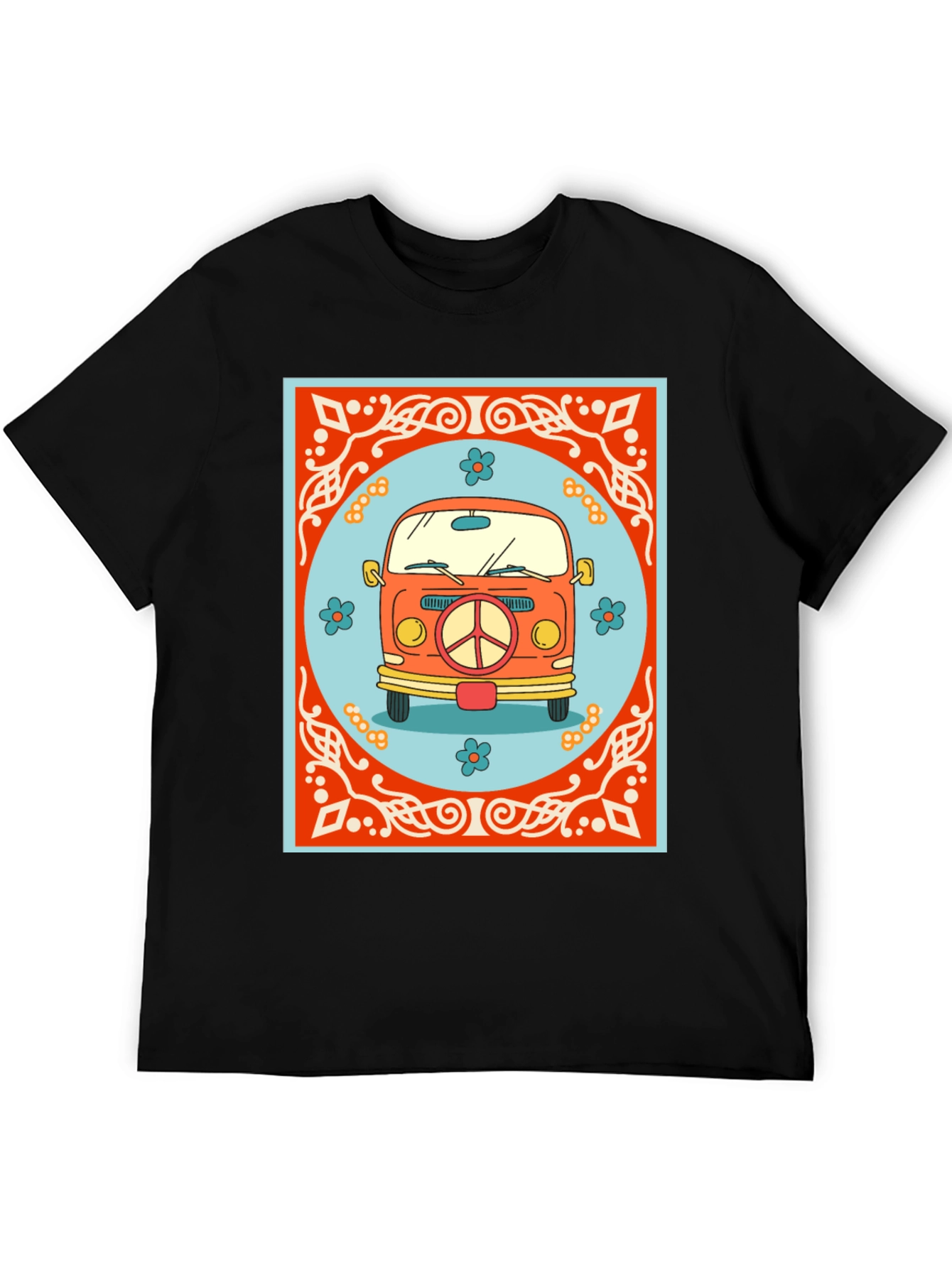 Retro Hippie Van Graphic T-Shirt