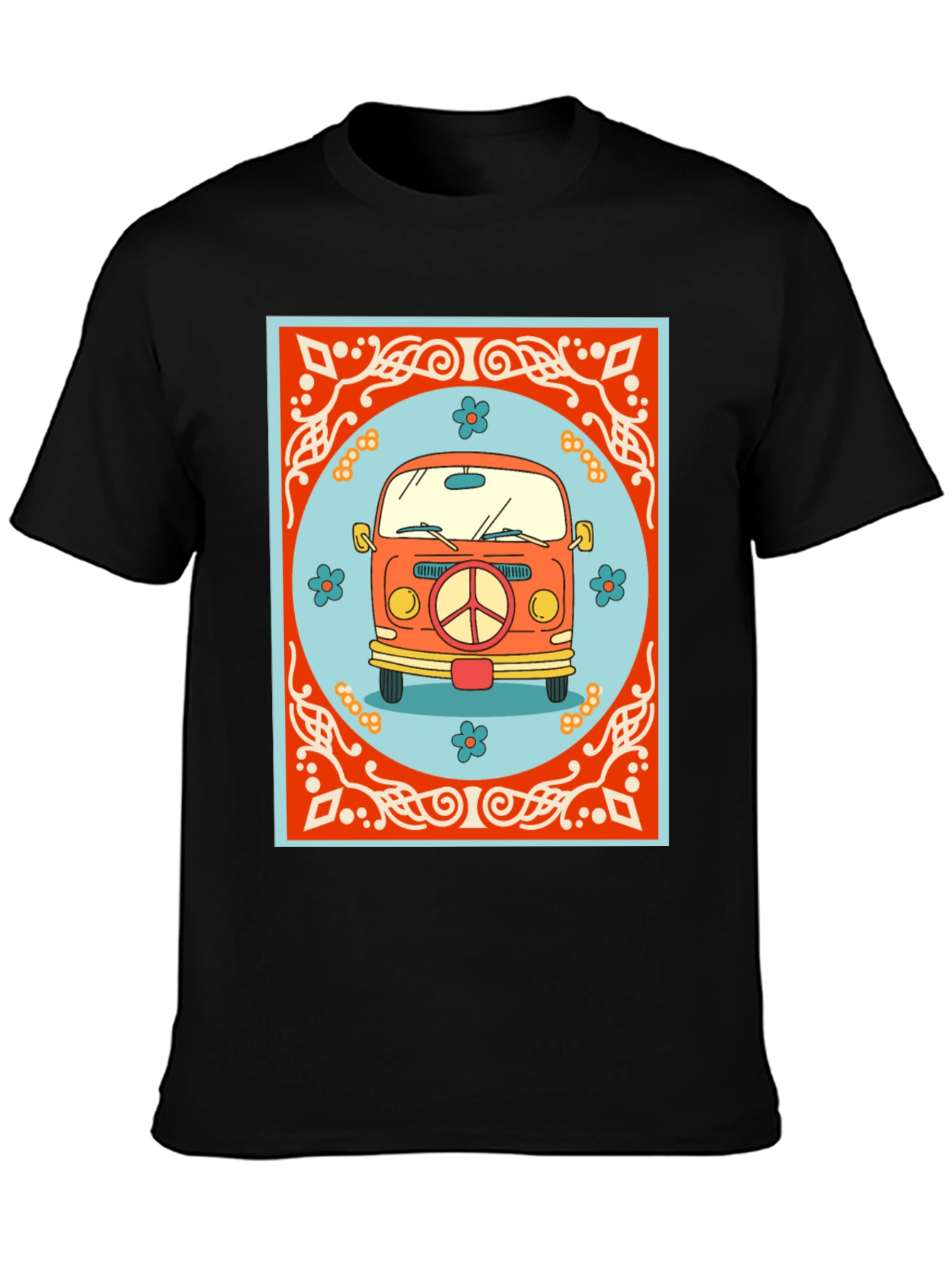 Retro Hippie Van Graphic T-Shirt