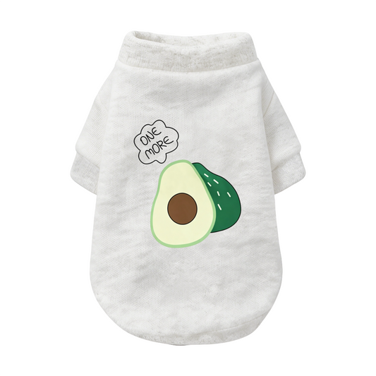 Cute Avocado ONE MORE Cartoon Pet Soft Sweater
