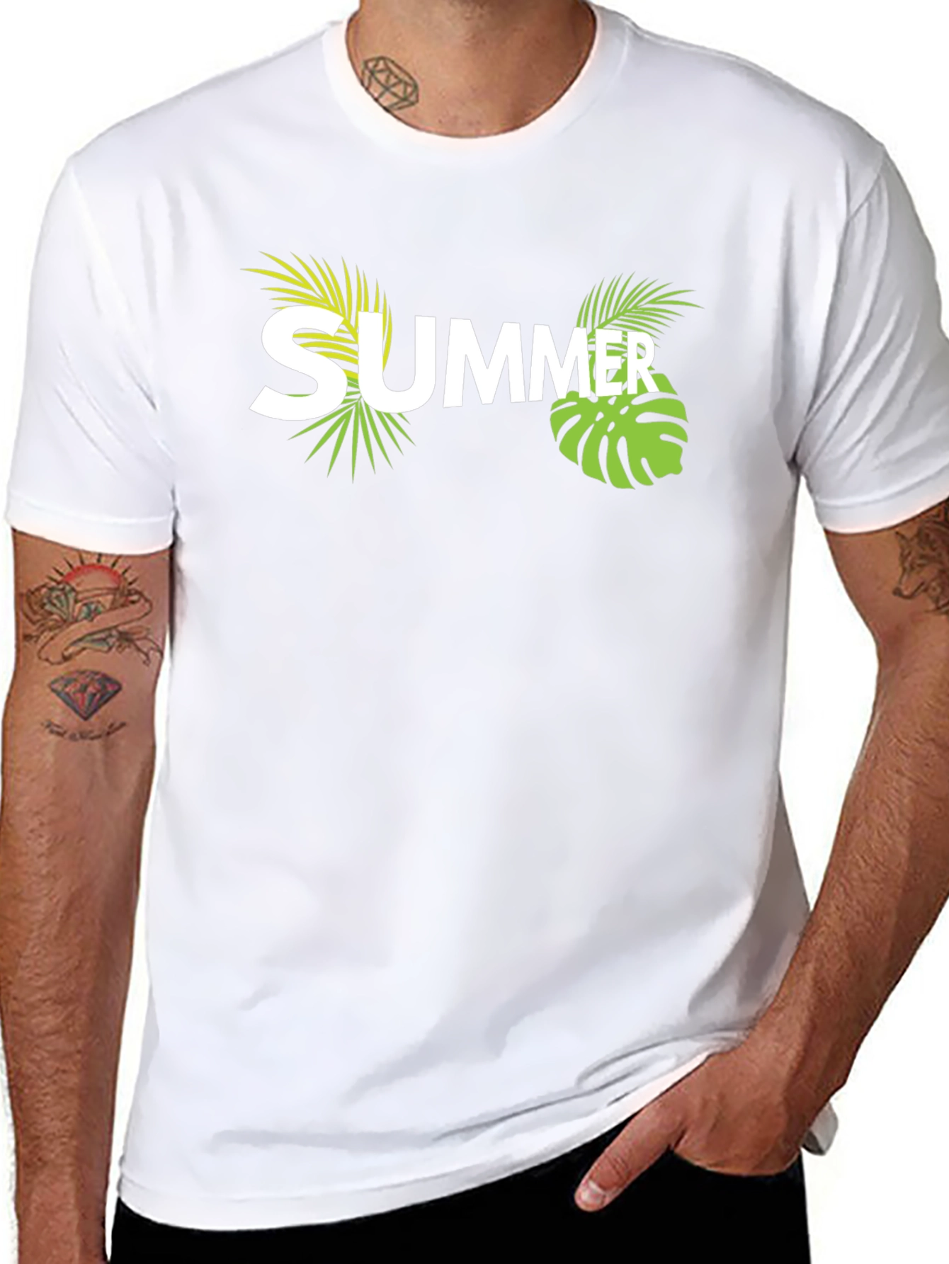 Summer Vibes Graphic T-Shirt - Casual Black Tee