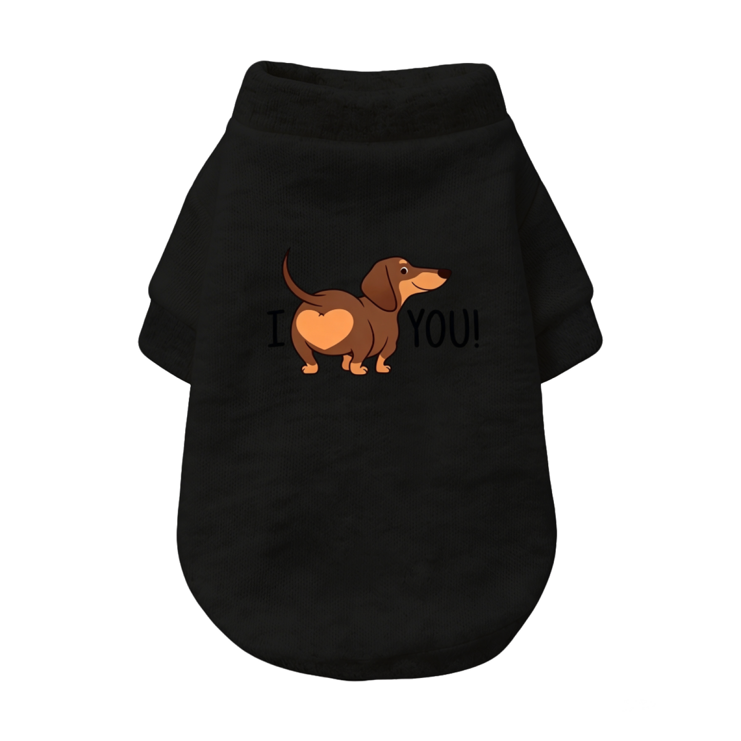 I Love You Cute Dachshund Grey Puppy Top