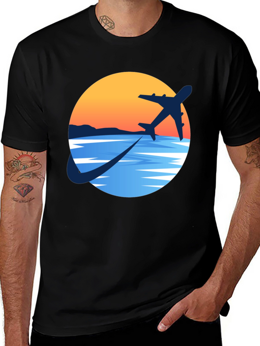 Adventure Awaits: Airplane Graphic Tee