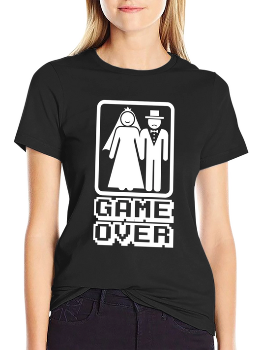 Game Over Wedding T-Shirt - Funny Bachelor Party Tee