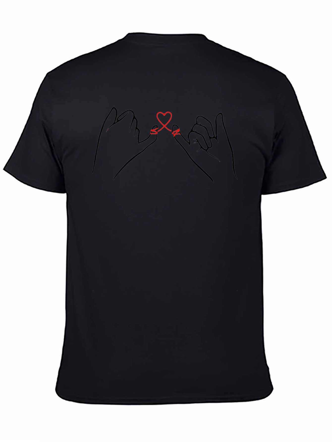 Pinky Promise Heart Graphic Tee - Soft Cotton Blend