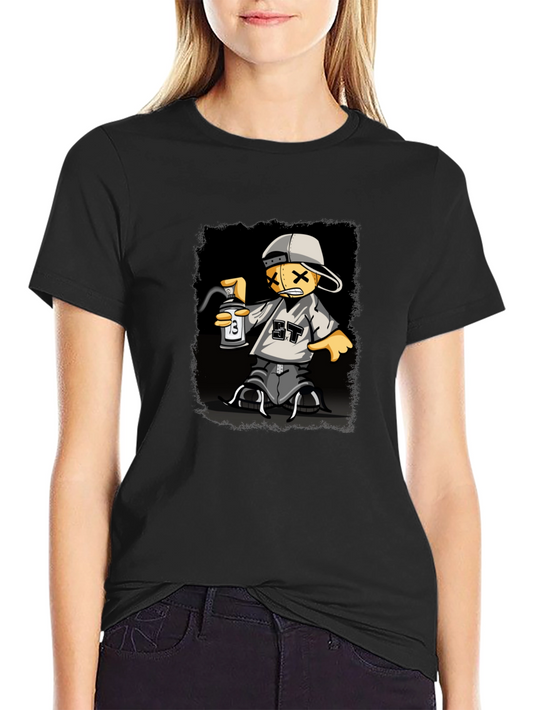 Graphic Print T-Shirt - Street Art Style