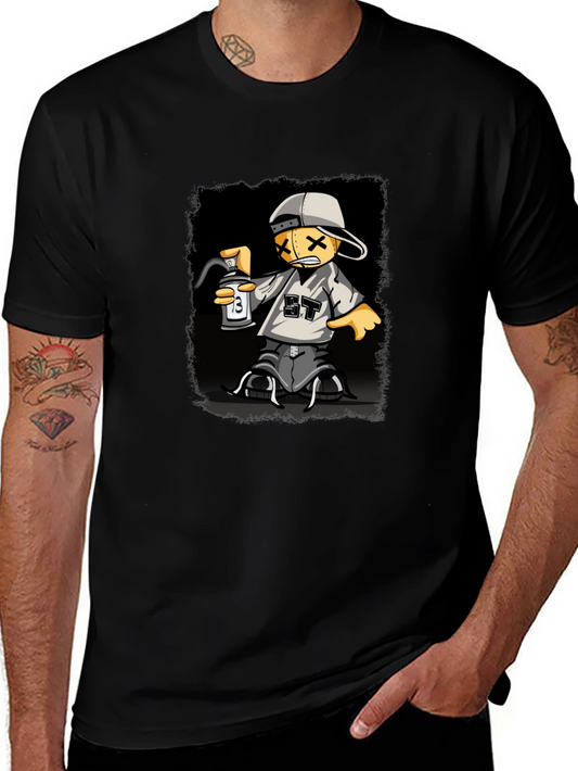 Graphic Print T-Shirt - Street Art Style