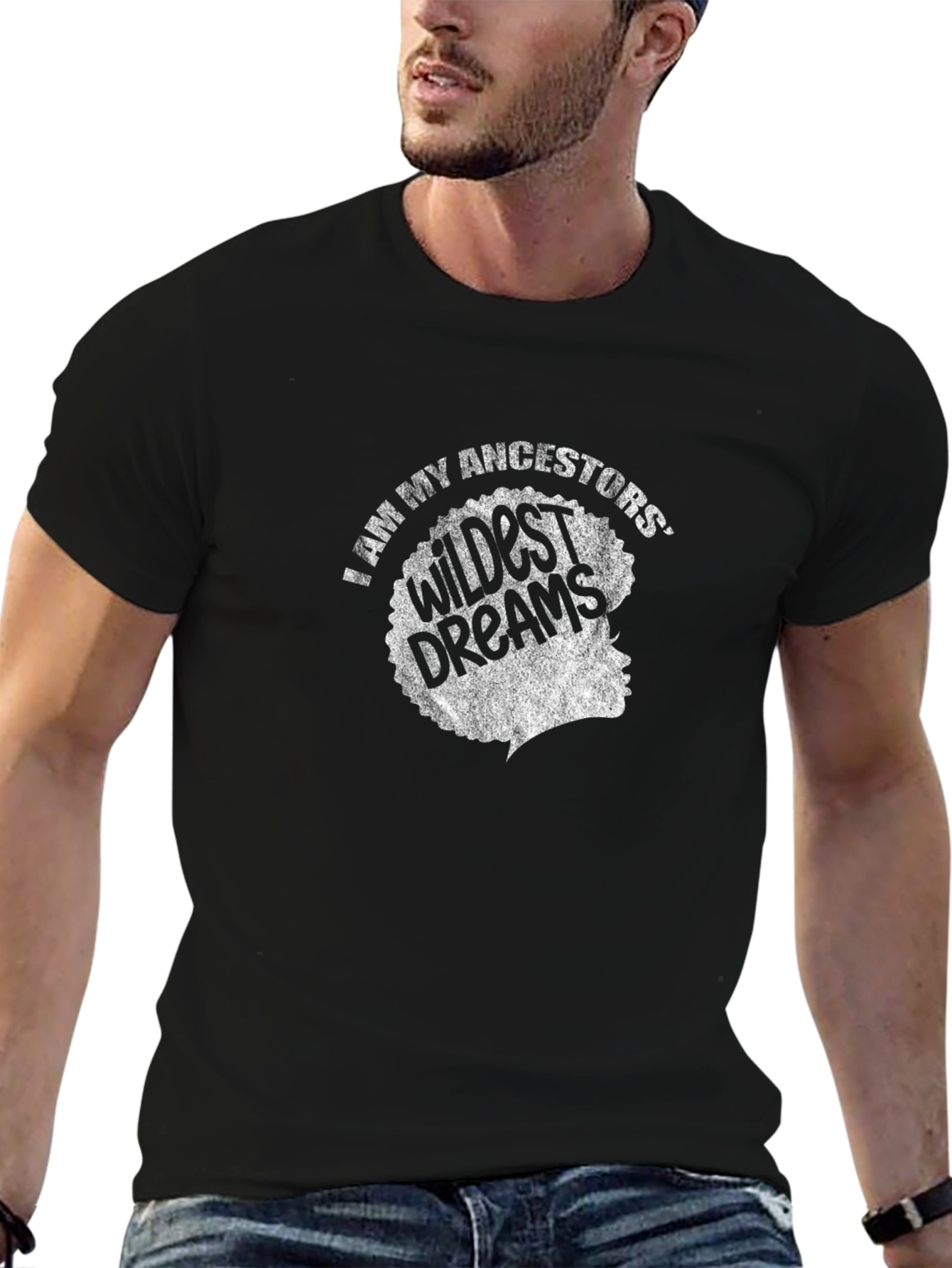 Ancestors Wildest Dreams Black Graphic T-Shirt