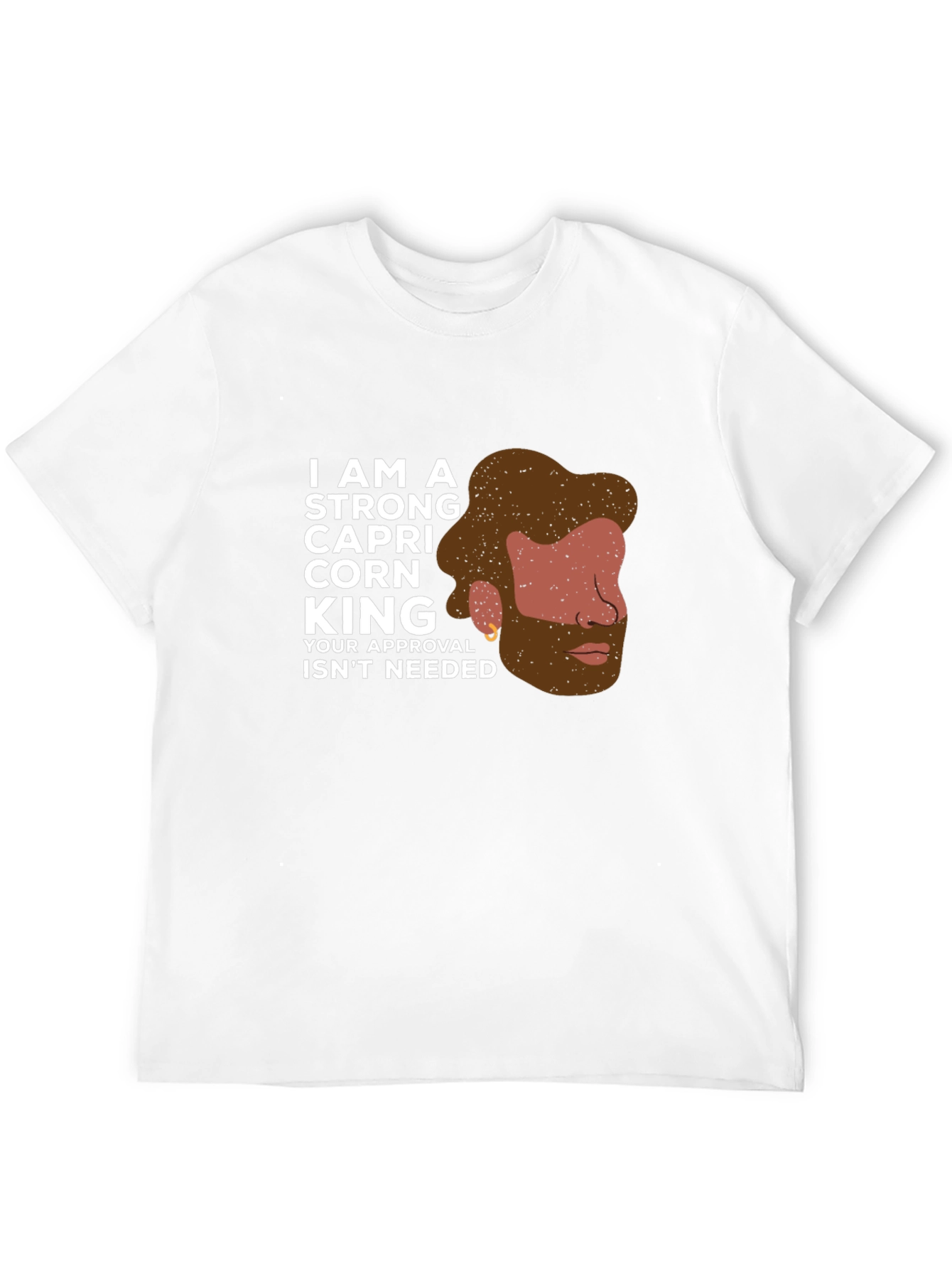 Strong Capricorn King Black T-Shirt