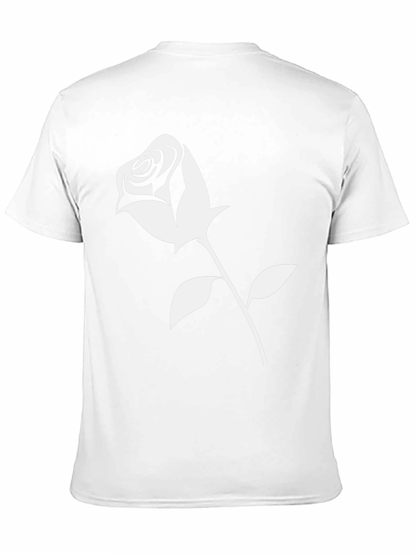 Rose Graphic Black T-Shirt - Stylish Casual Wear
