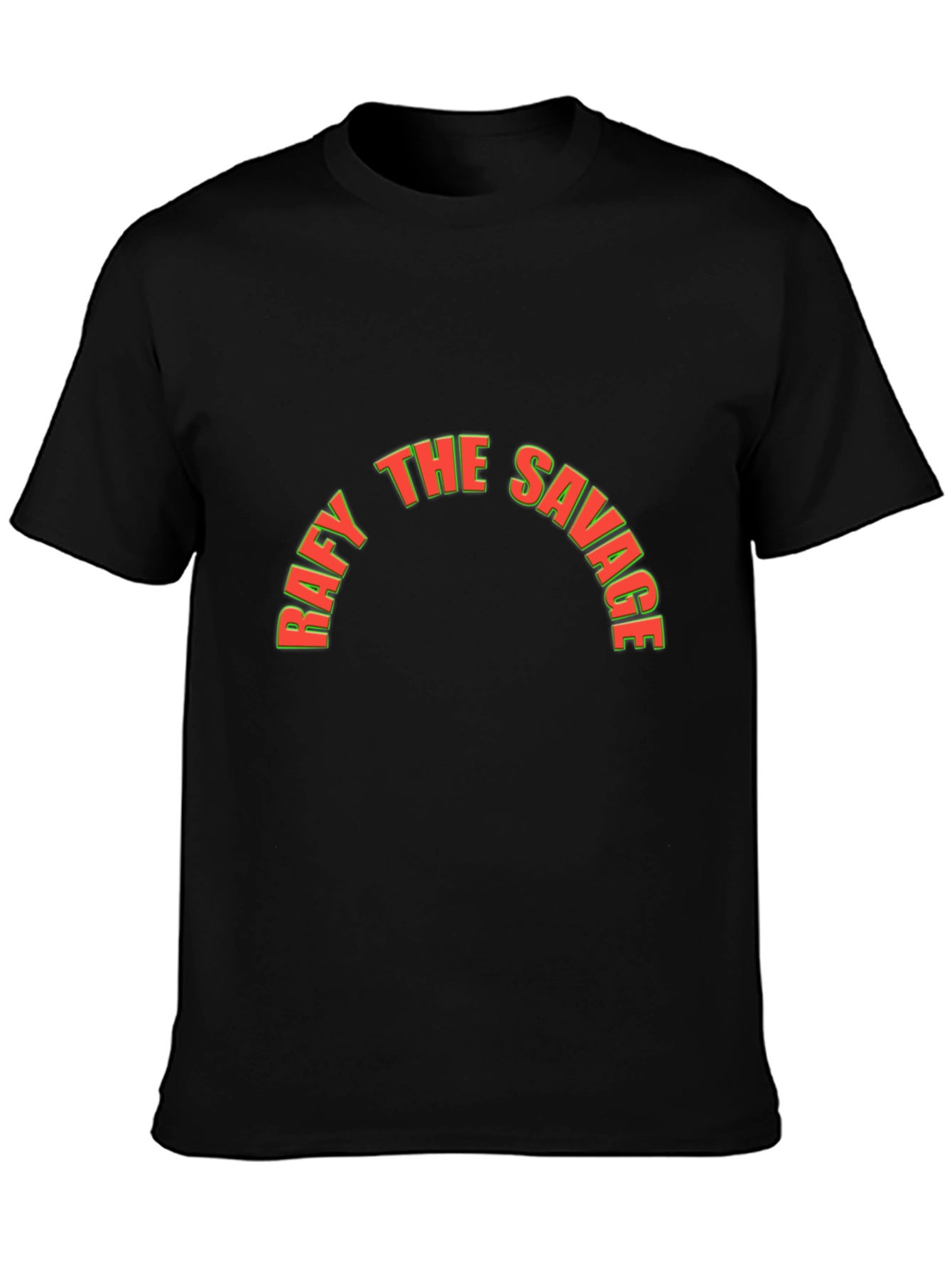 Raffy The Savage Graphic Tee - Mens Black T-Shirt