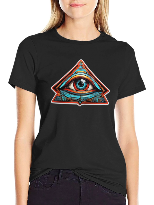 Eye of Providence Graphic Tee - Black Cotton T-Shirt