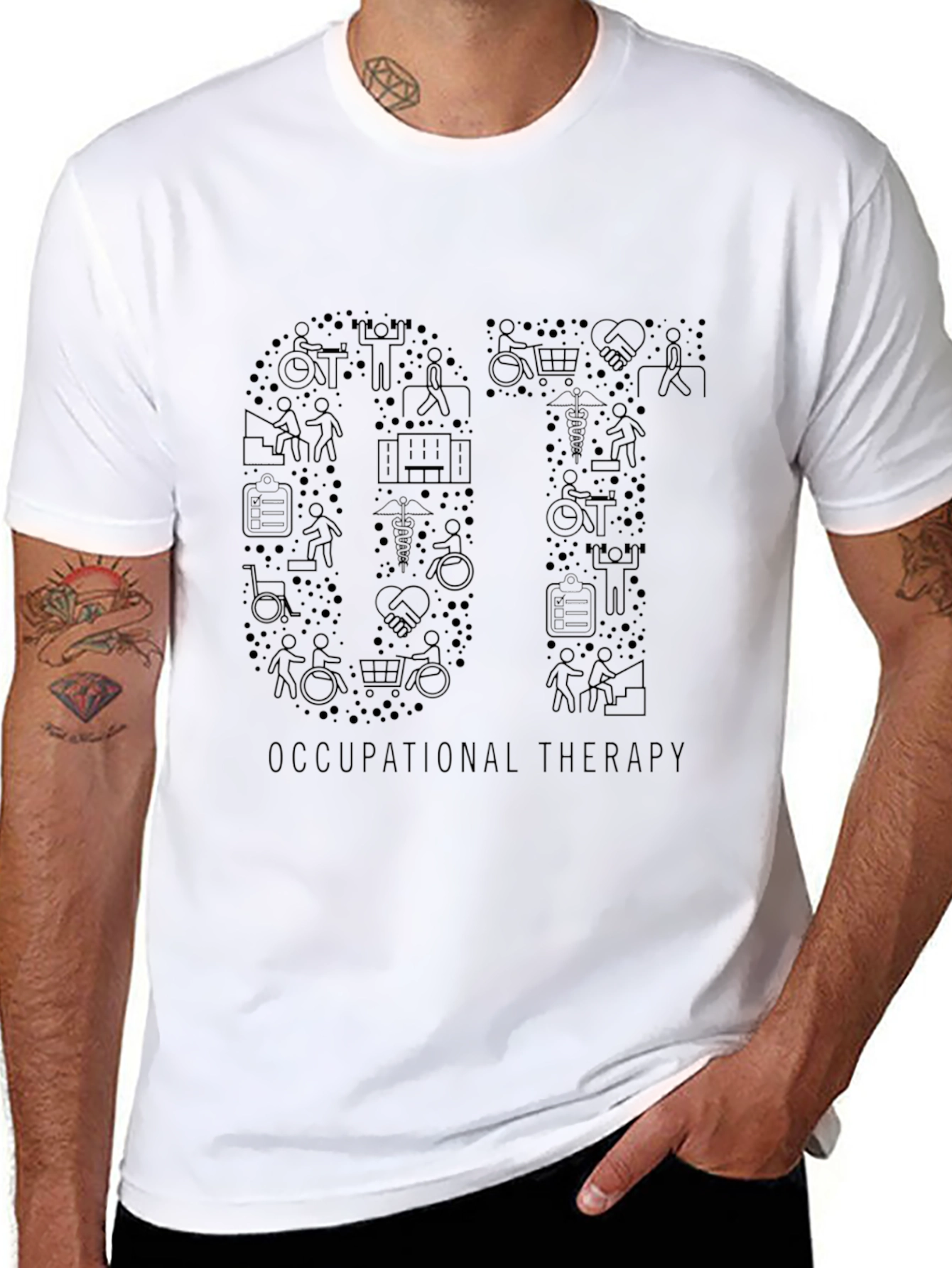 Occupational Therapy OT Graphic Tee - Black
