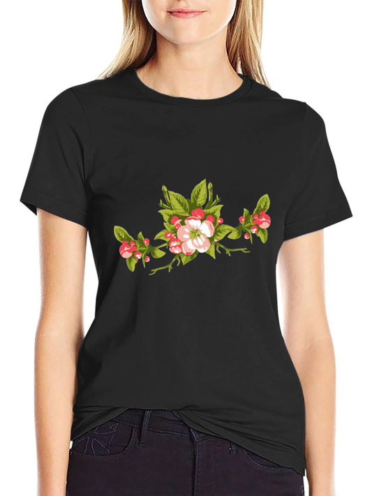 Floral Branch Graphic T-Shirt