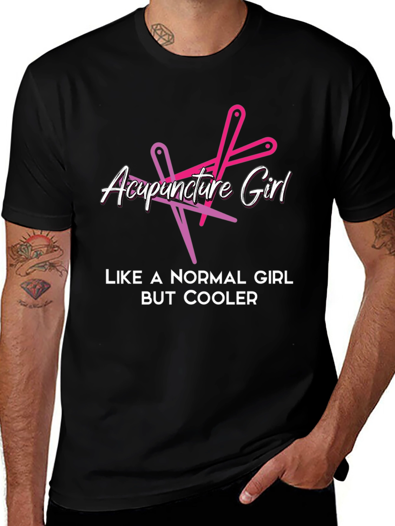 Acupuncture Girl T-Shirt - Cool & Unique Design
