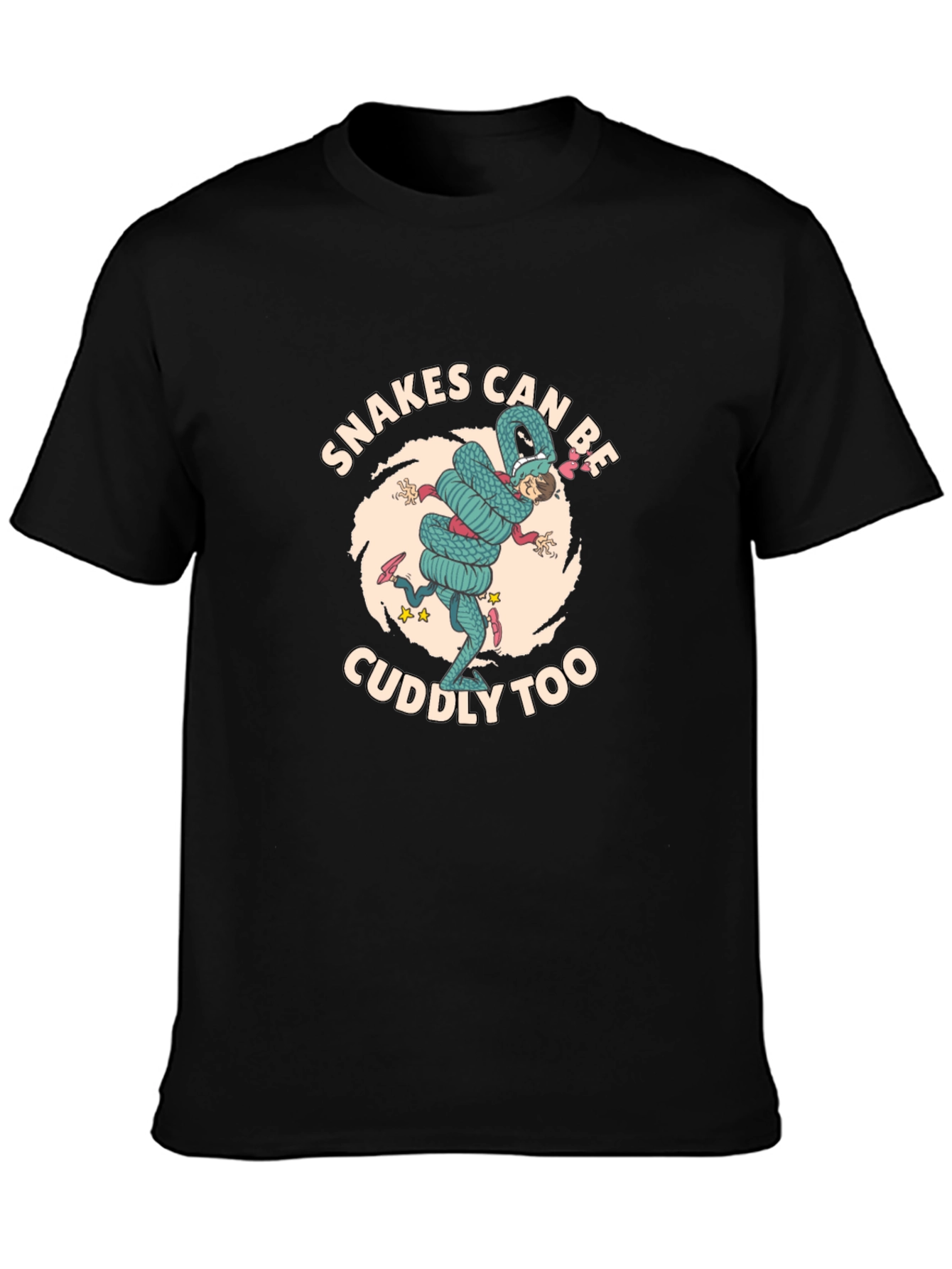 Snakes Can Be Cuddly Too Graphic T-Shirt