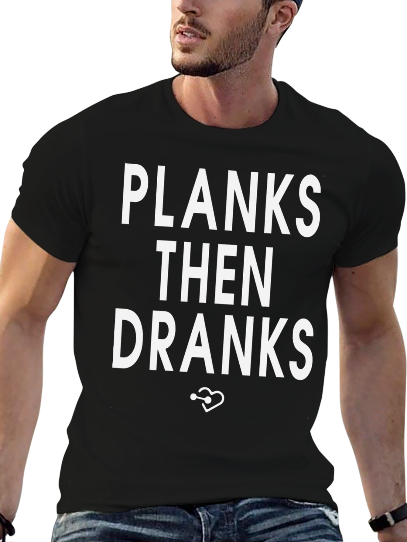 Planks Then Dranks Graphic Tee