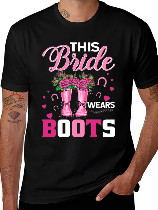 Bride Wears Boots T-Shirt