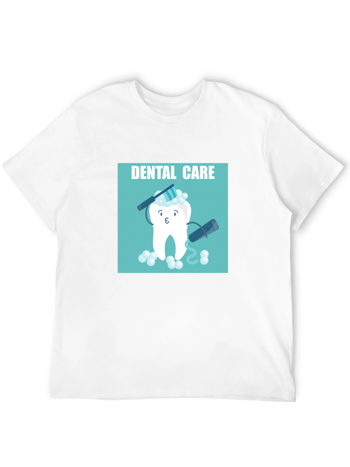 Dental Care Cartoon Graphic T-Shirt