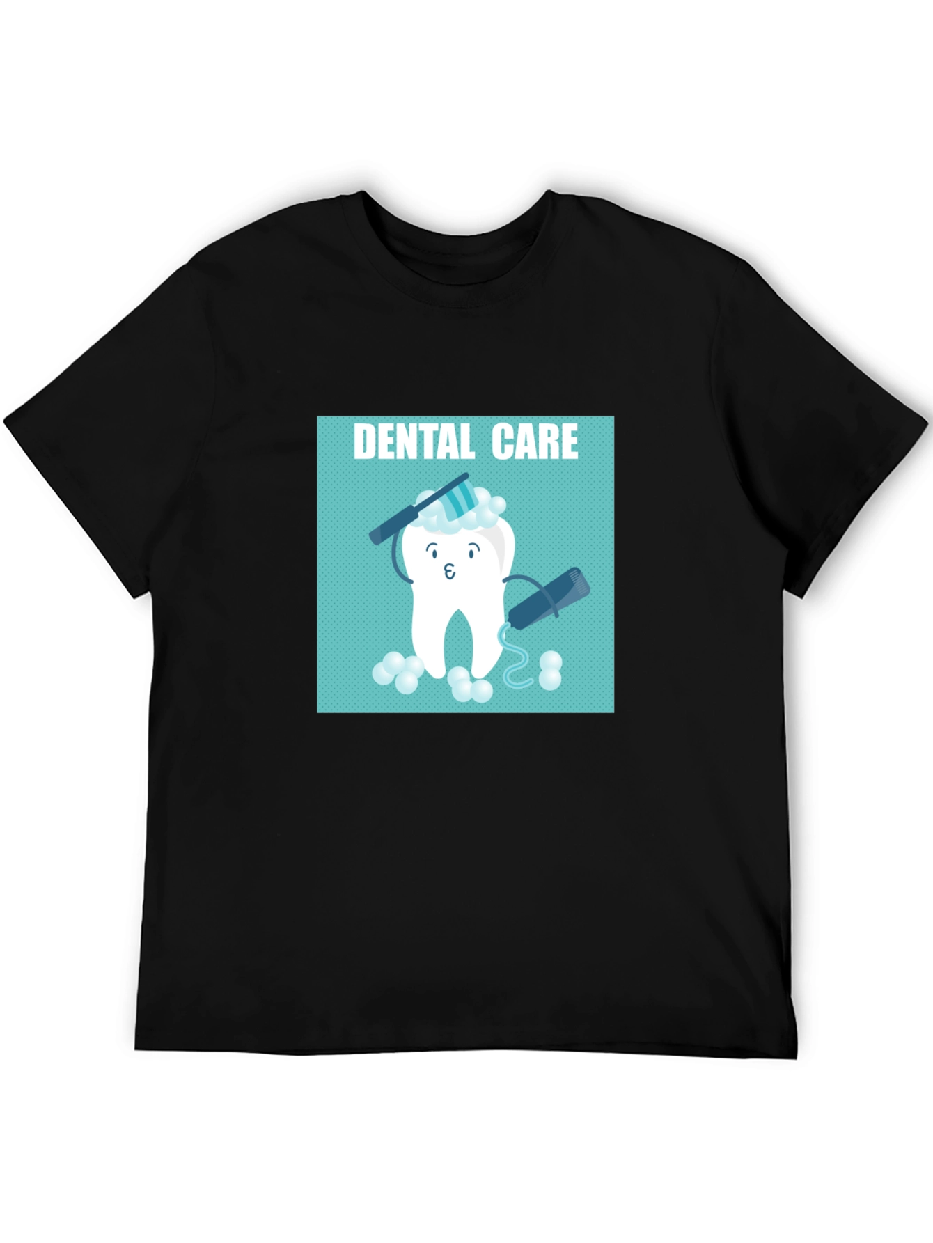 Dental Care Cartoon Graphic T-Shirt